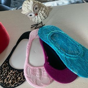 Foot covers ultra low cut brand new set of four different styles